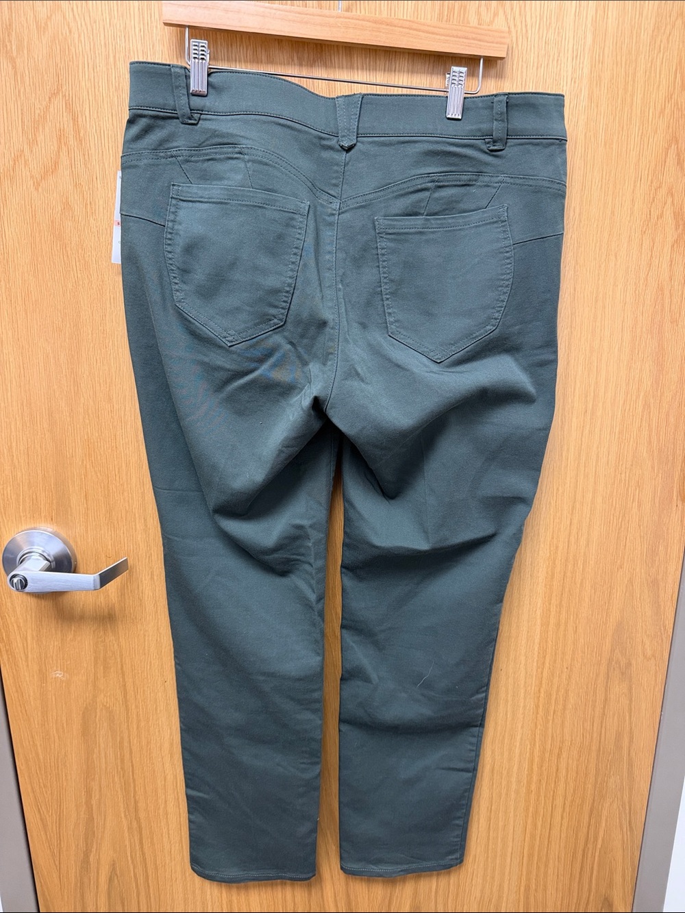 Democracy Women's “Ab Solution” Patriot Straight Leg Jeans in Dark Green 14W - Picture 5 of 8